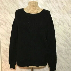 5 for $25 | H Halston Knit Sweater Black  Size Small